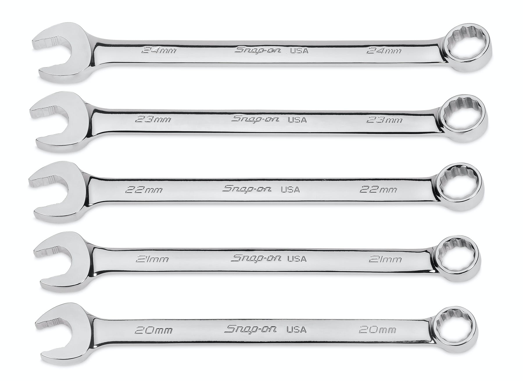 5 pc 12-Point Metric Flank Drive® Plus Combination Wrench Set (20–24 mm) | SOEXM705 5 pc 12-Point Metric Flank Drive® Plus Combination Wrench Set (20–24 mm) | SOEXM705
